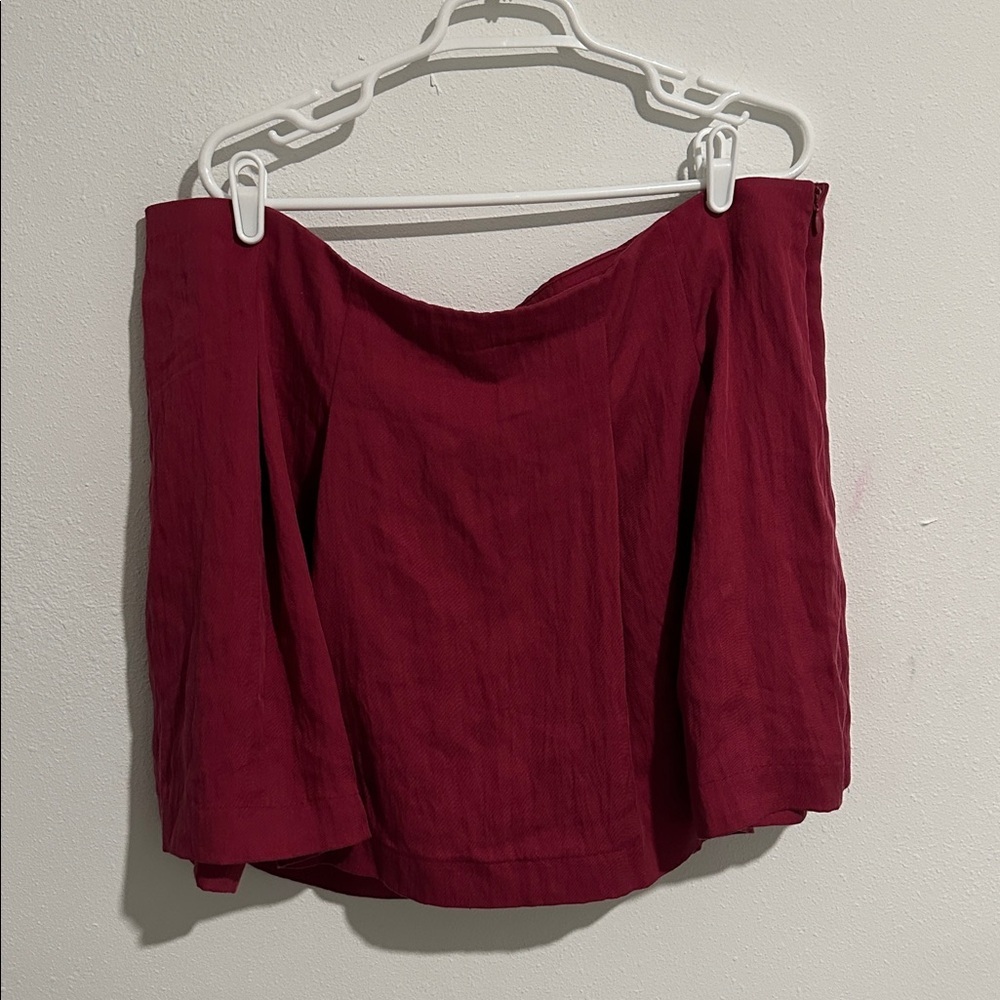 A new day Burgundy Skort